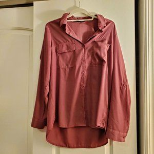 Express Button Down Blouse